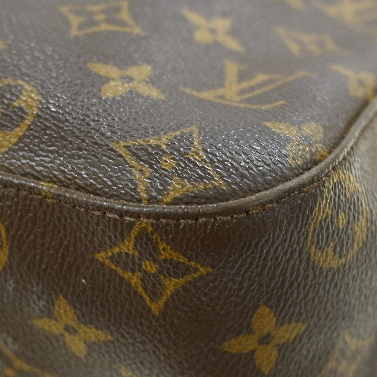 Louis Vuitton Looping Monogram Canvas, Brown, Canvas, Handbag