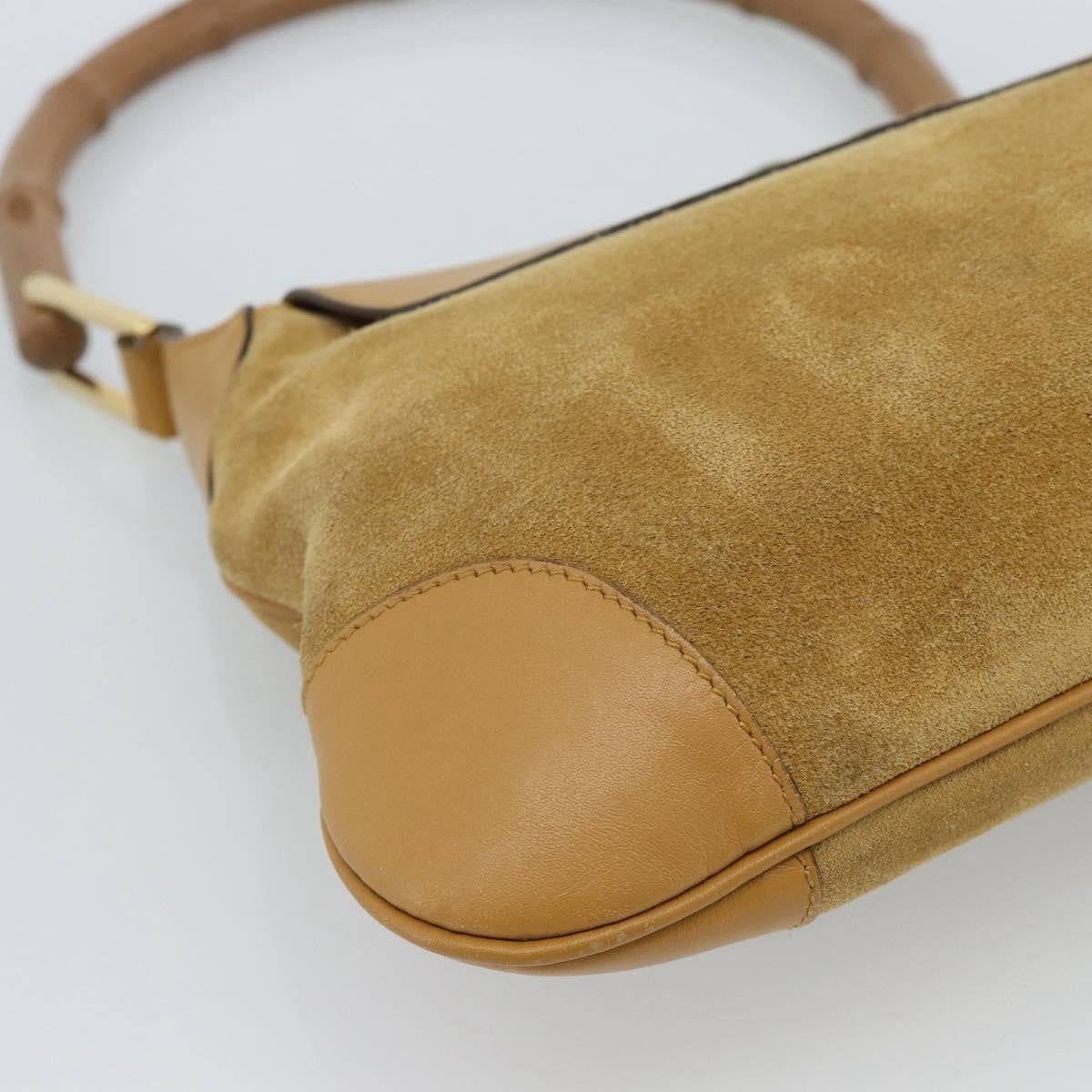 Gucci Bamboo Jackie Suede, Beige, Suede, Handbag