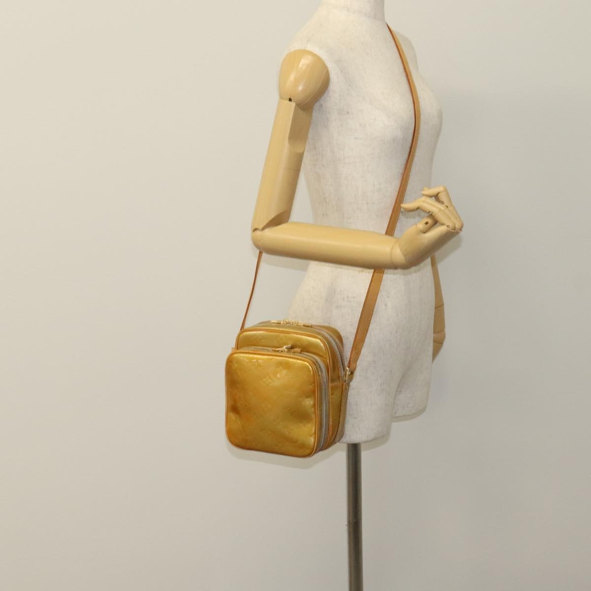 Louis Vuitton Wooster Monogram Vernis, Yellow, Patent Leather, Handbag