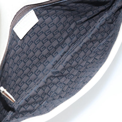 Gucci Vintage Leather, White, Leather, Handbag