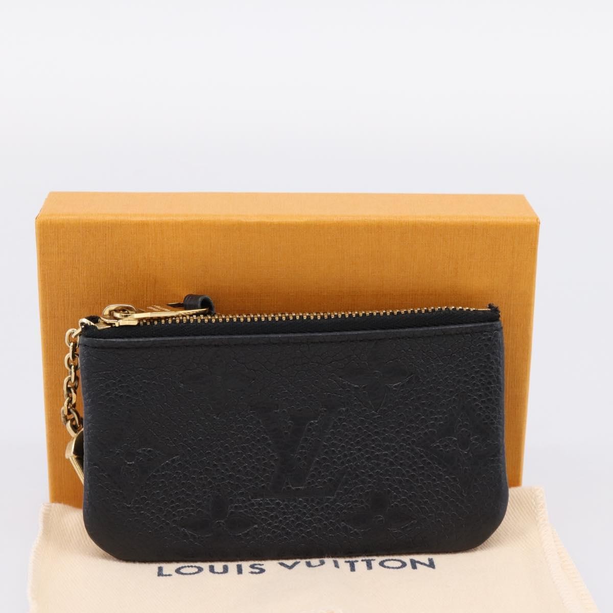 Louis Vuitton Key Monogram Empreinte Leather, Black, Leather, Clutch