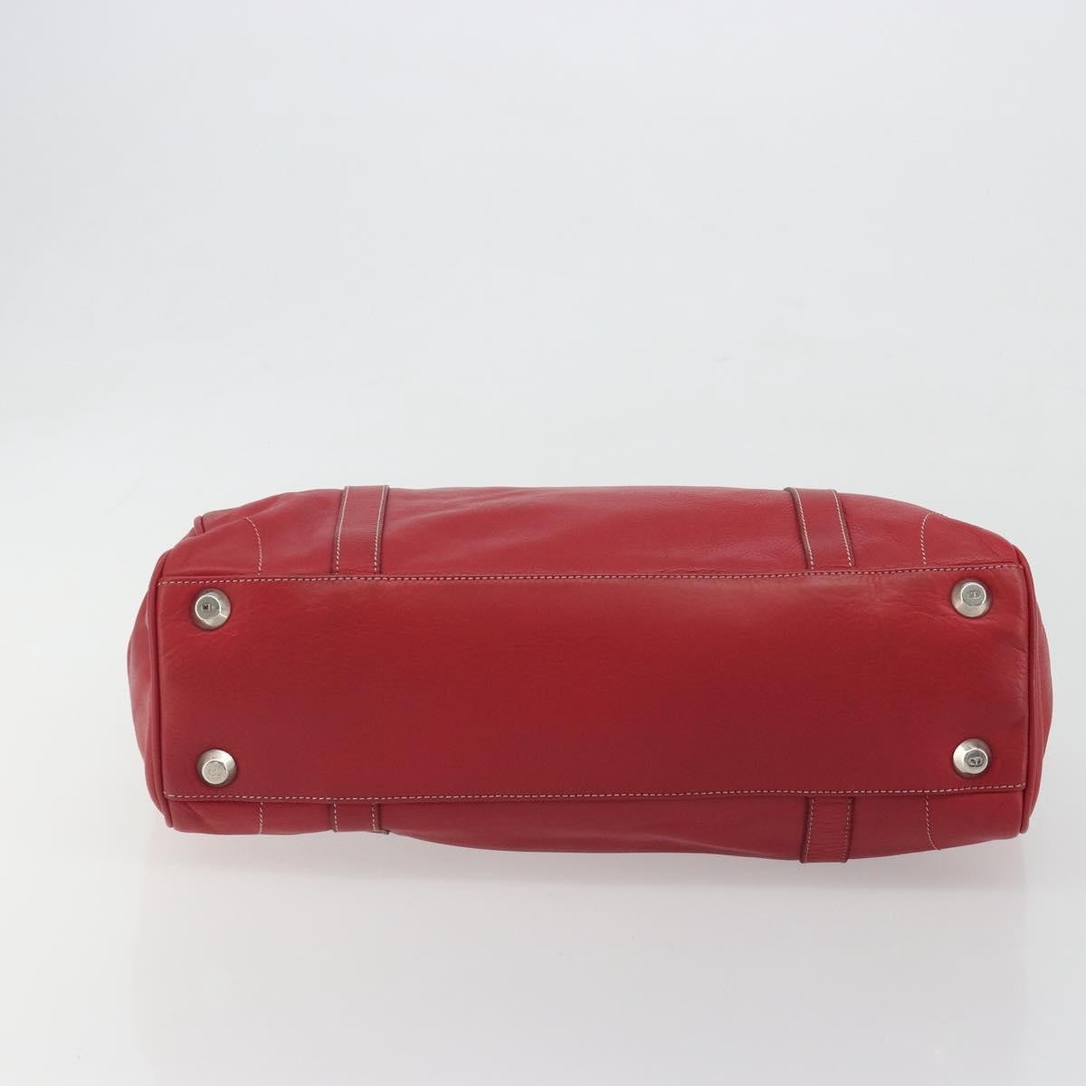 Christian Dior CD Shoulder bag Leather, Red, Leather, Shoulder Bag