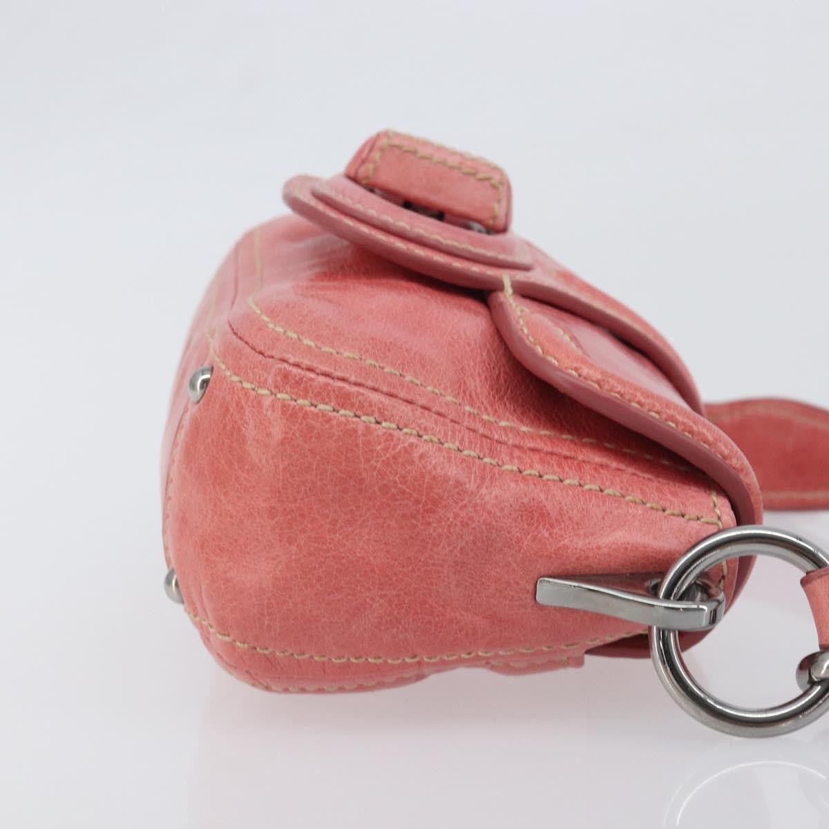 Prada Turnlock Flap Soft Calf, Pink, Leather, Shoulder Bag