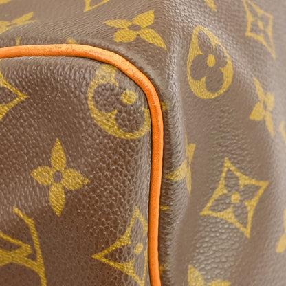 Louis Vuitton Keepall Bandoulière Monogram, Brown, Canvas, Travel Bag