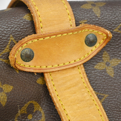 Louis Vuitton Saumur Monogram, Brown, Canvas, Shoulder Bag
