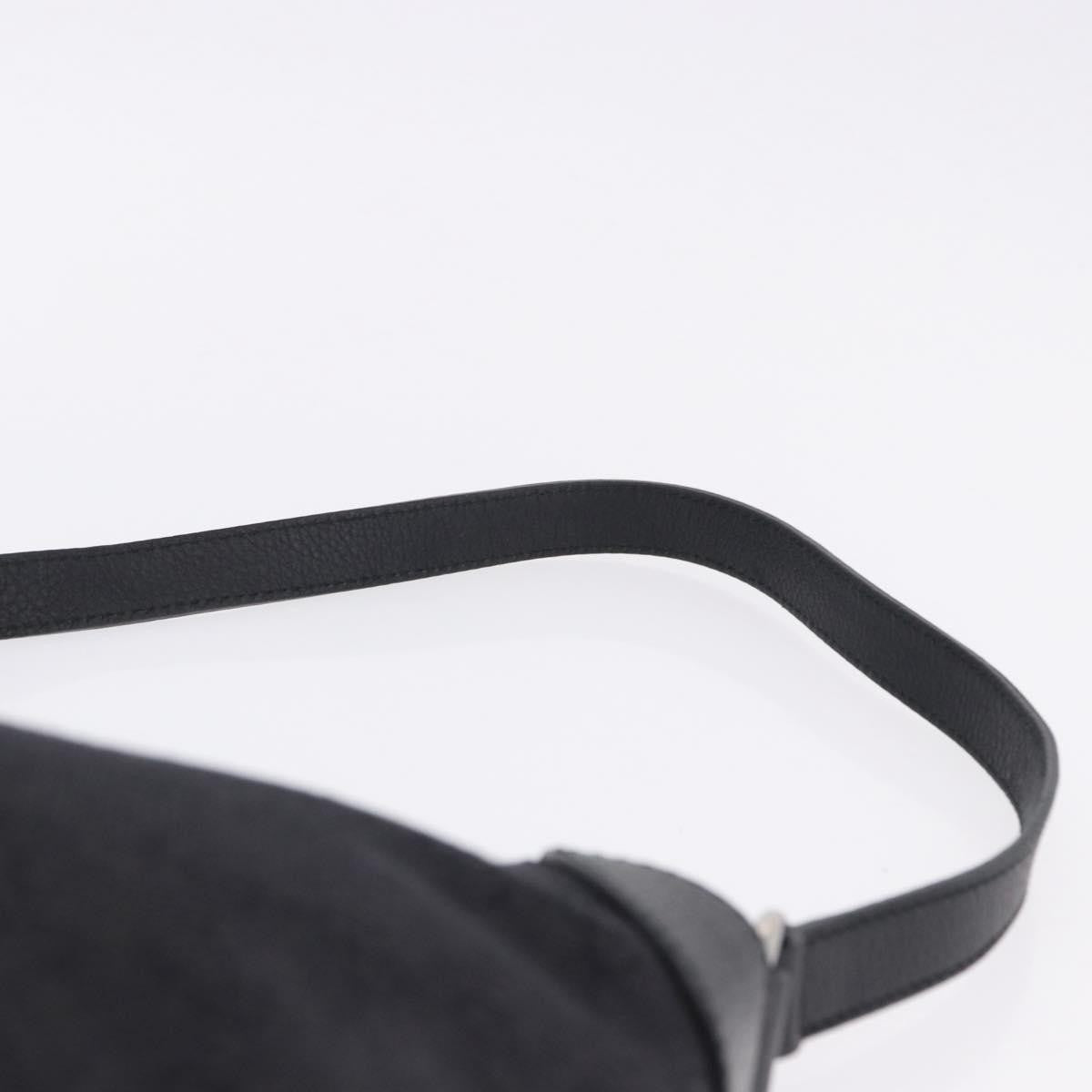 Gucci Original Messenger GG Canvas and leather, Black, Canvas, Shoulder Bag