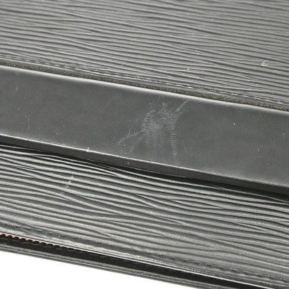 Louis Vuitton Croisette Epi, Black, Leather, Handbag