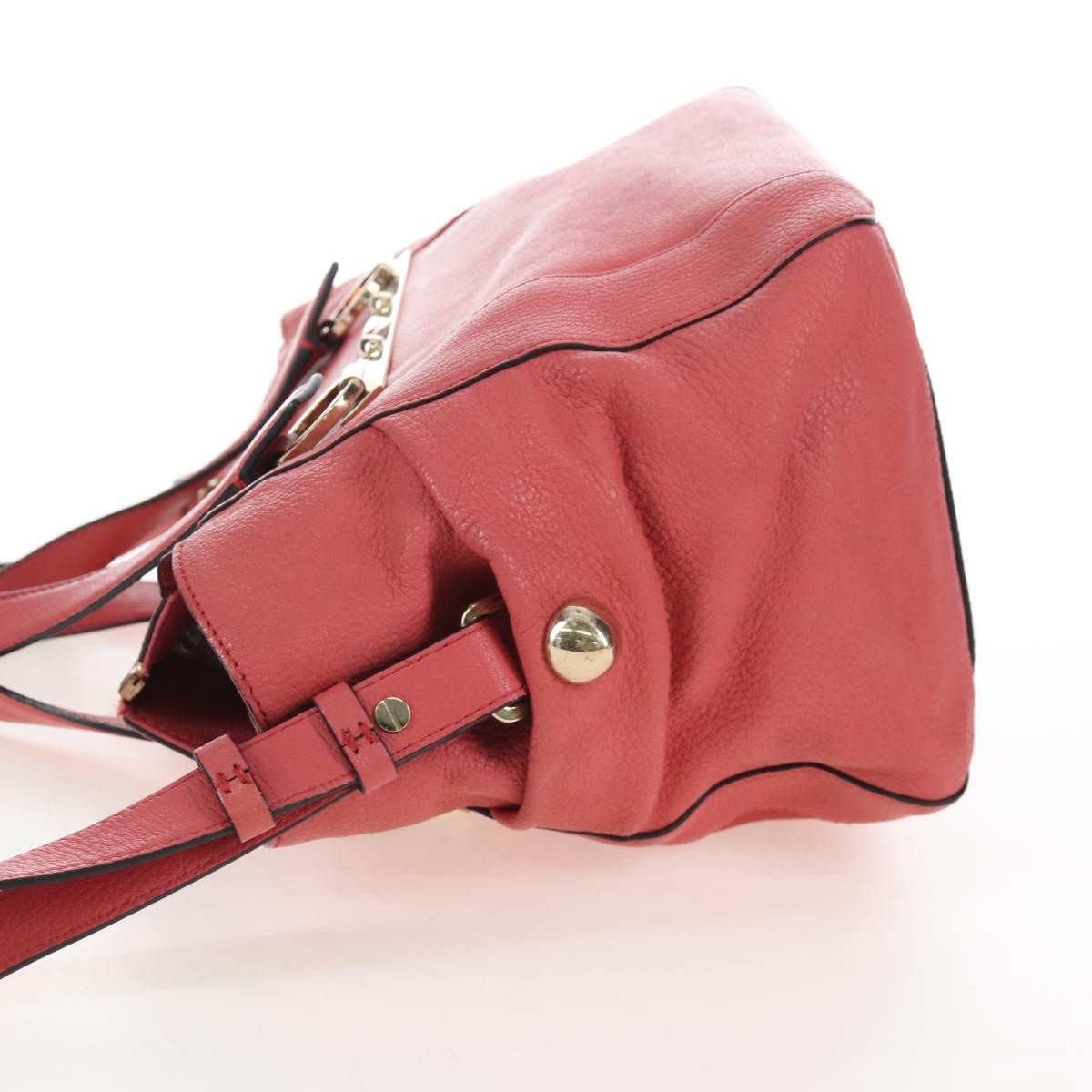 Chloe Bridget Convertible Satchel Leather, Pink, Leather, Handbag