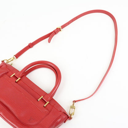 Louis Vuitton Dhanura Epi Leather, Red, Leather, Handbag
