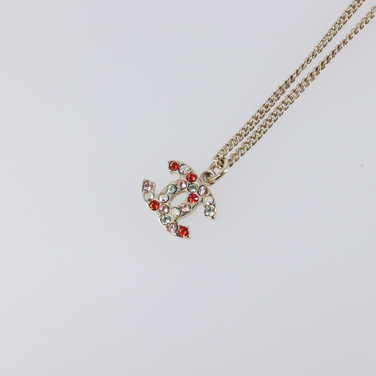 Chanel Rainbow CC Pendant Metal and Crystals, Multicolour, Metal, Necklace
