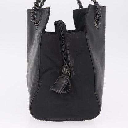 Prada Shoulder Leather, Black, Leather, Shoulder Bag