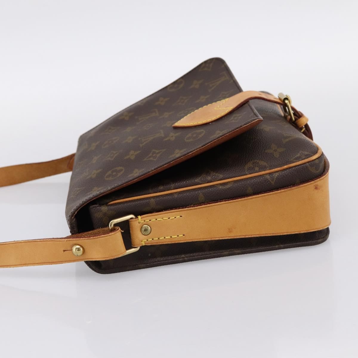 Louis Vuitton Cartouchiere Monogram, Brown, Canvas, Shoulder Bag