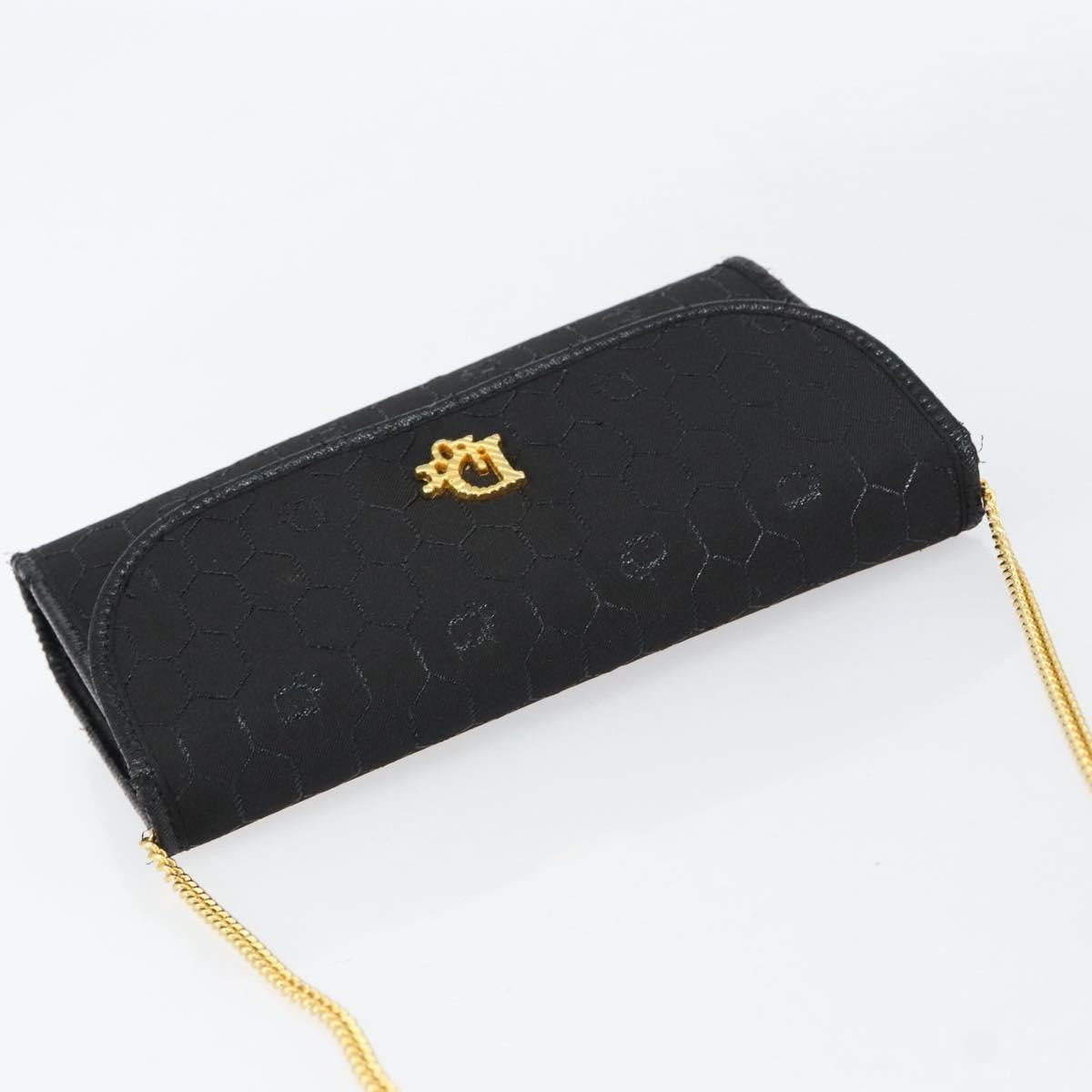 Christian Dior Vintage Honeycomb Canvas, Black, Canvas, Shoulder Bag