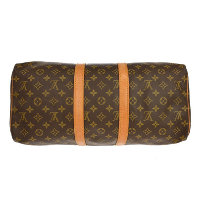 Louis Vuitton Keepall Monogram, Brown, Canvas, Travel Bag
