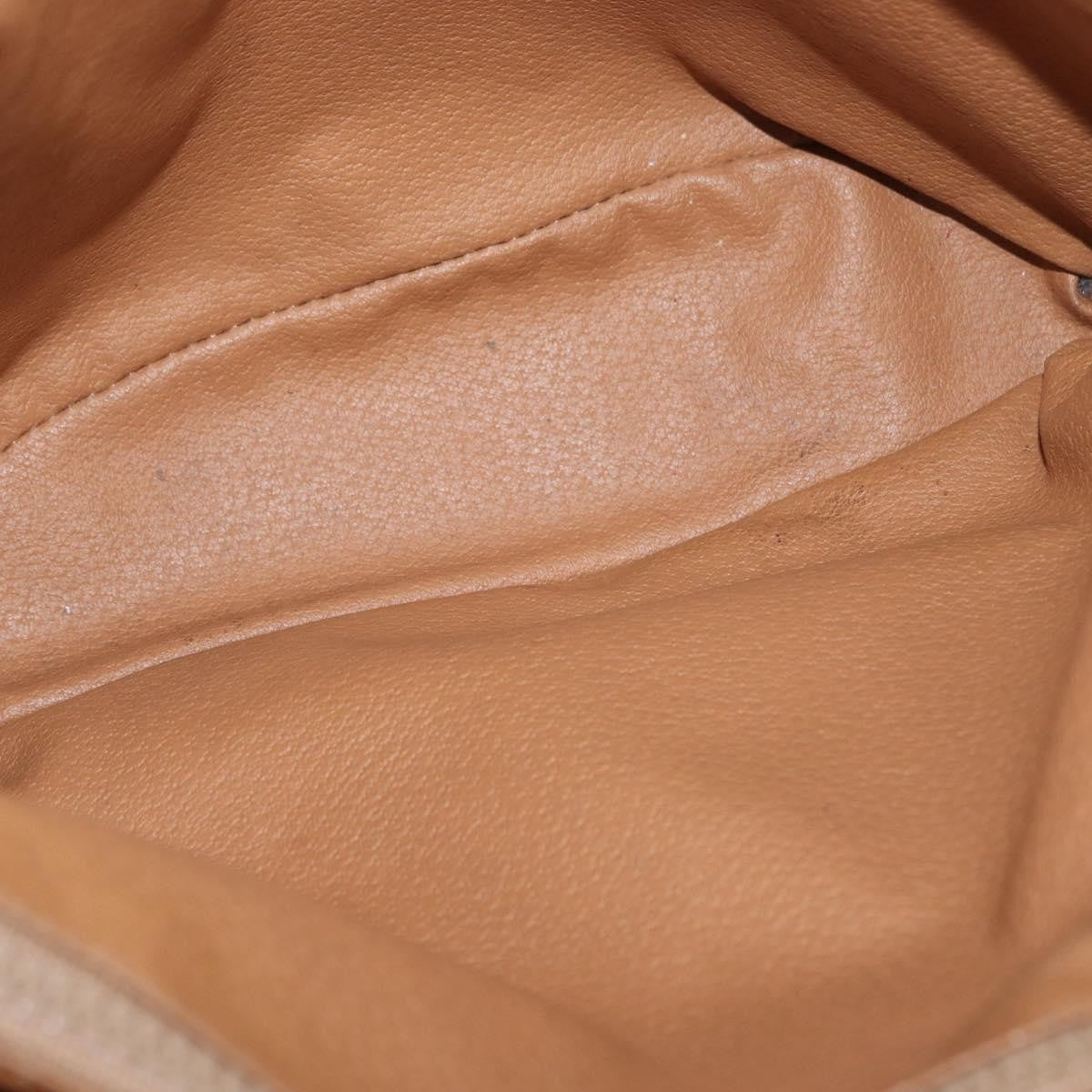 Celine Vintage Macadam Shopper Coated Canvas, Brown, Canvas, Tote Bag