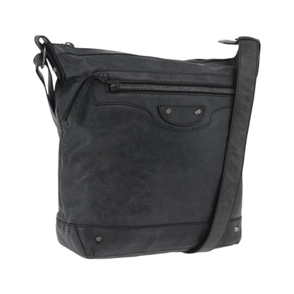 Balenciaga Arena Day Messenger Classic Studs Leather, Black, Leather, Handbag