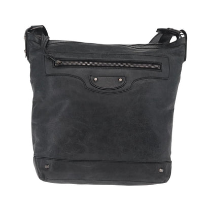 Balenciaga Arena Day Messenger Classic Studs Leather, Black, Leather, Handbag