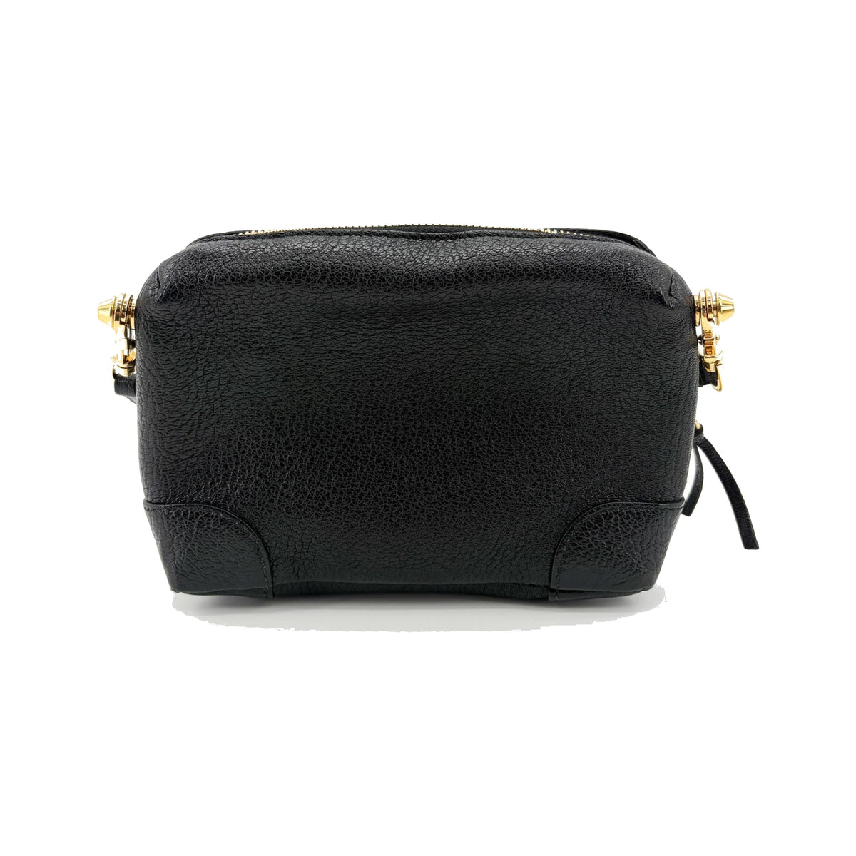 Balenciaga Classic Studs Chain Reporter Leather, Black, Leather, Crossbody Bag