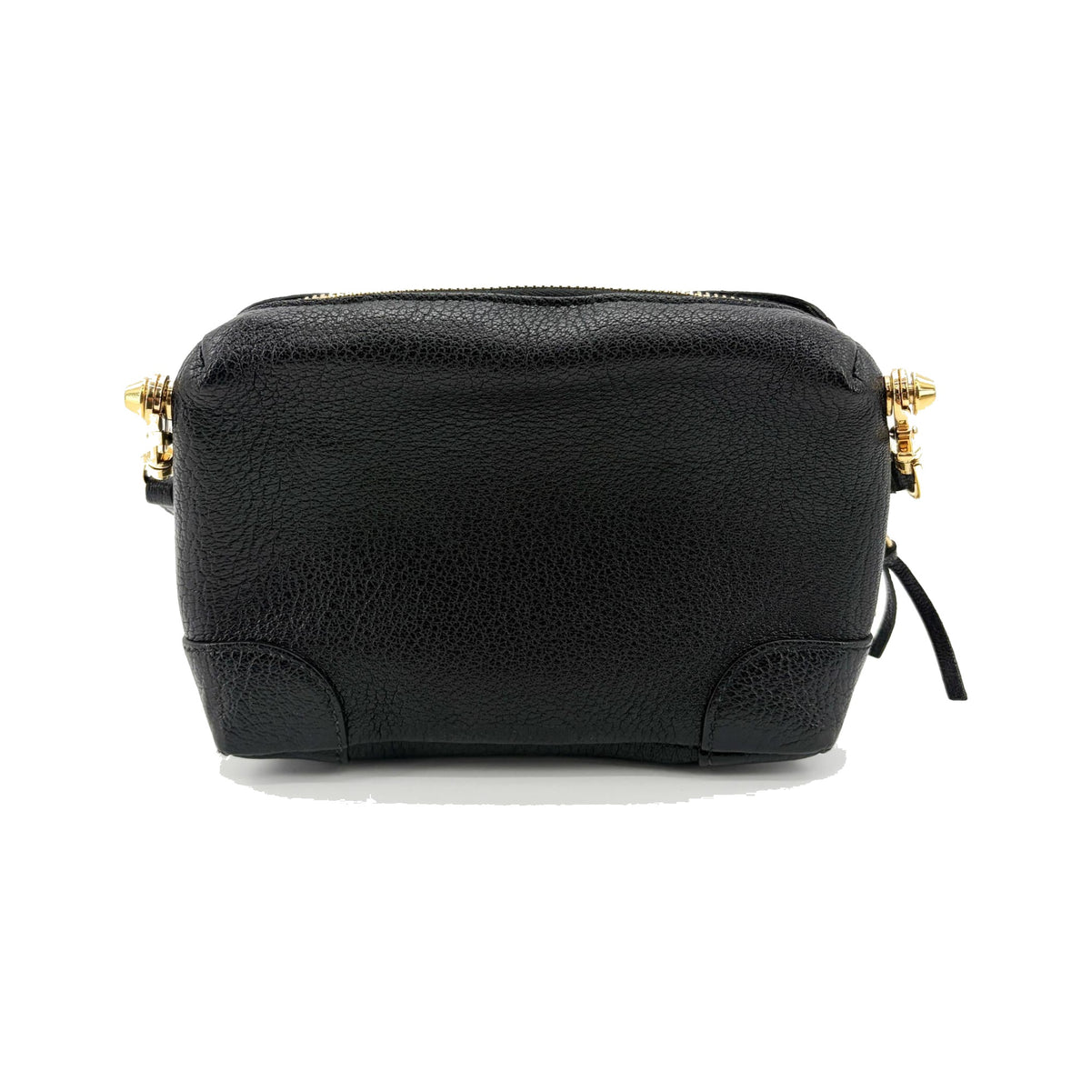 Balenciaga Classic Studs Chain Reporter Leather, Black, Leather, Crossbody Bag
