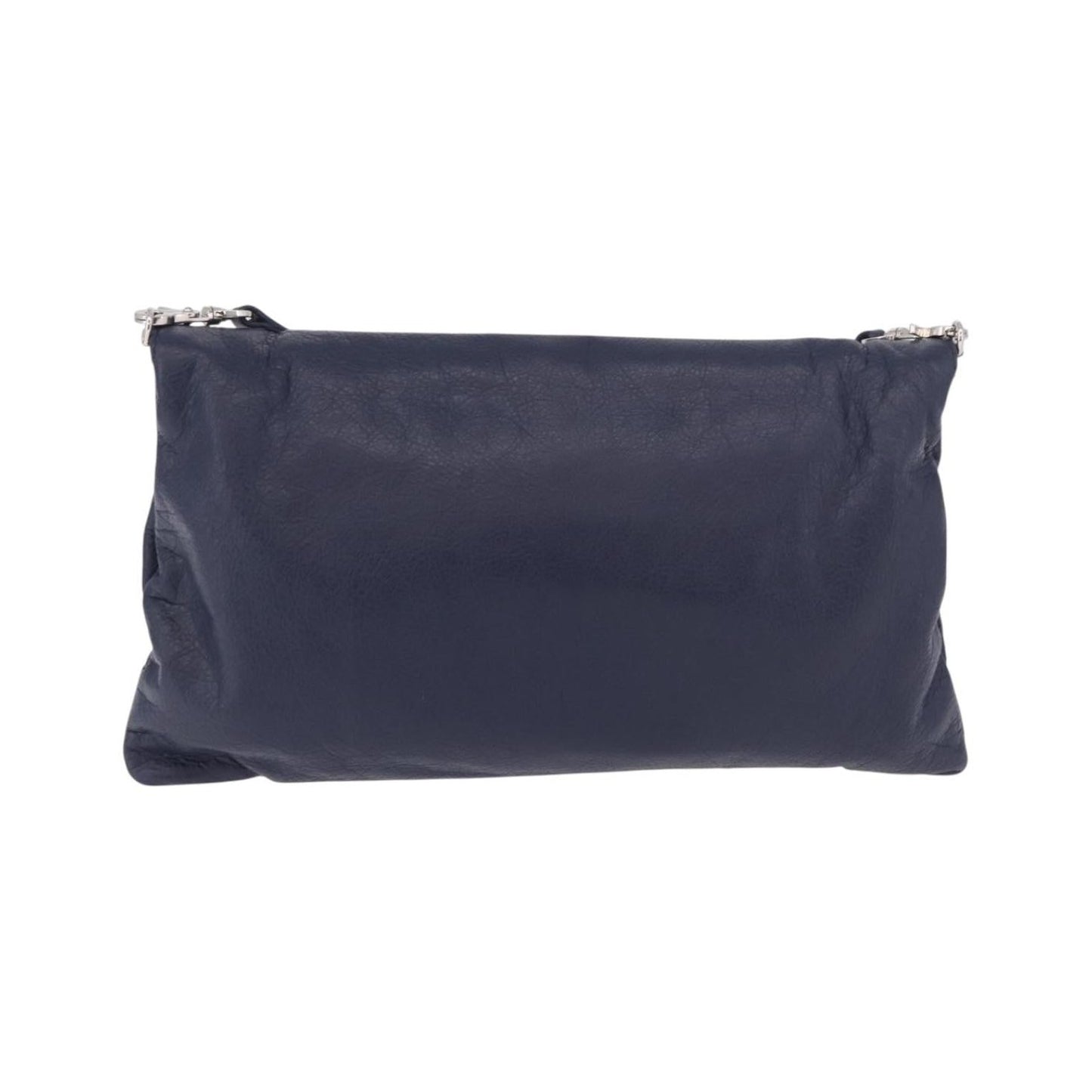 Balenciaga Classic Studs Envelope Strap Clutch Leather, Navy, Leather, Clutch