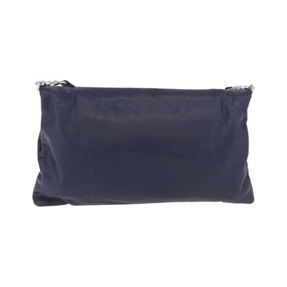Balenciaga Classic Studs Envelope Strap Clutch Leather, Navy, Leather, Clutch