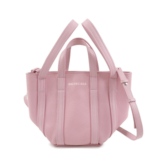 Balenciaga Everyday 2.0 North South Leather, Pink, Leather, Tote Bag