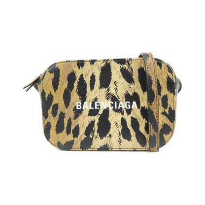 Balenciaga Everyday Camera Printed Leather, Brown, Leather, Handbag