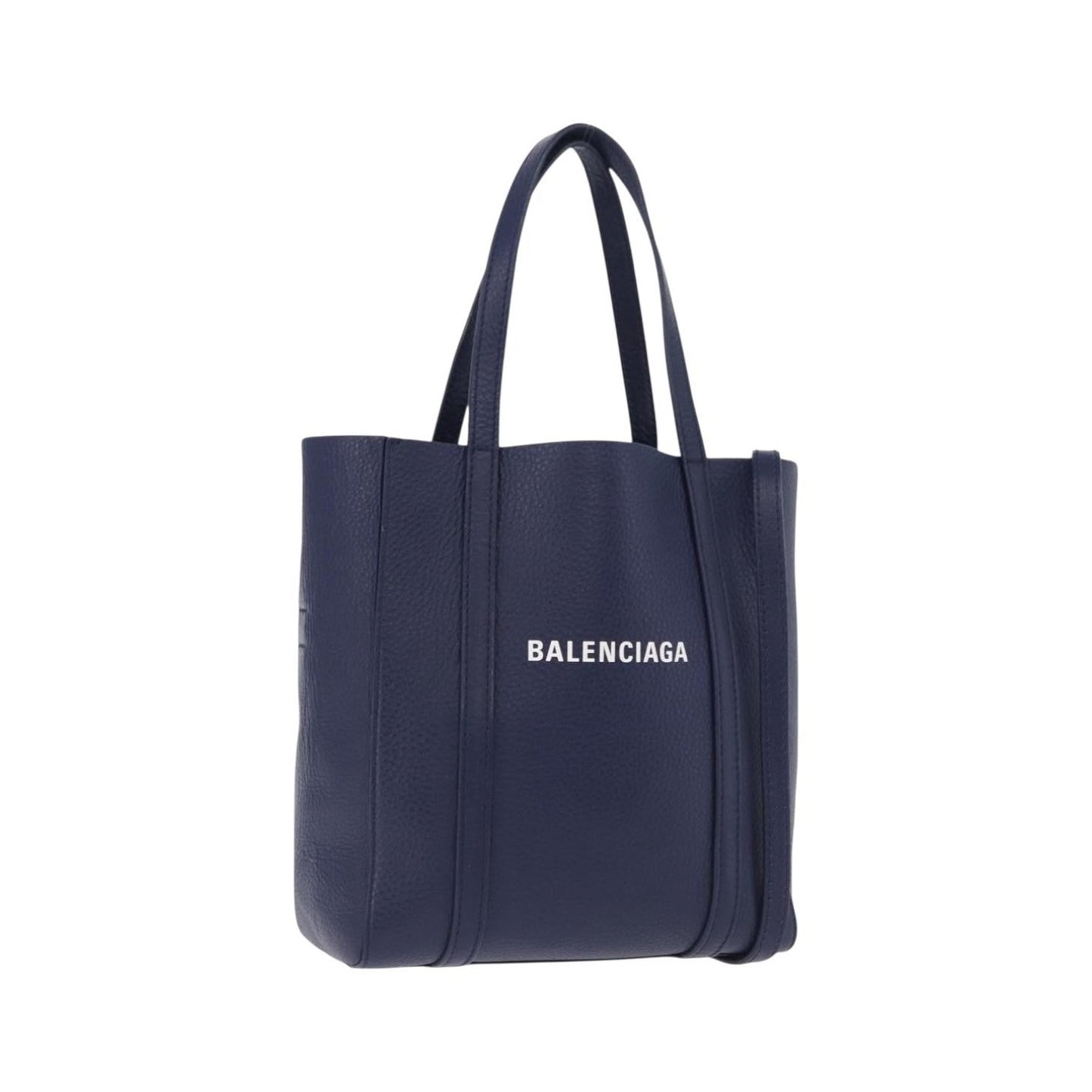 Balenciaga Everyday Tote Leather, Navy, Leather, Tote Bag