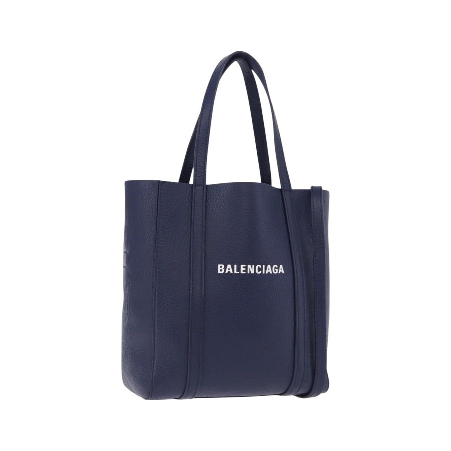 Balenciaga Everyday Tote Leather, Navy, Leather, Tote Bag
