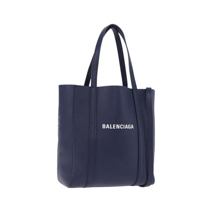 Balenciaga Everyday Tote Leather, Navy, Leather, Tote Bag