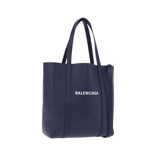 Balenciaga Everyday Tote Leather, Navy, Leather, Tote Bag