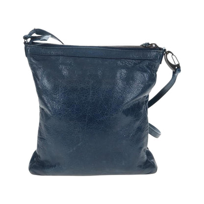 Balenciaga Flat Crossbody Classic Studs Leather, Navy, Leather, Crossbody Bag