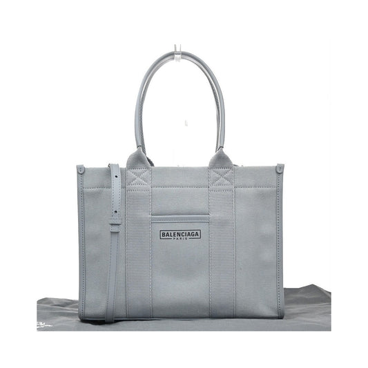 Balenciaga Hardware Canvas, Gray, Canvas, Tote Bag