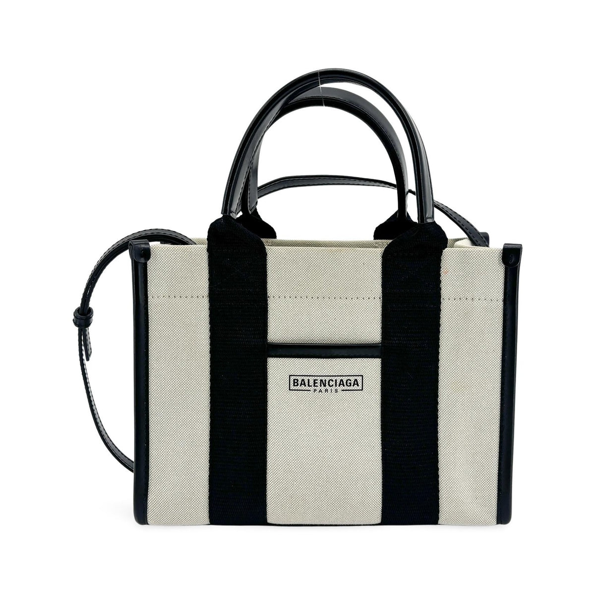 Balenciaga Hardware Canvas, Black, Canvas, Tote Bag