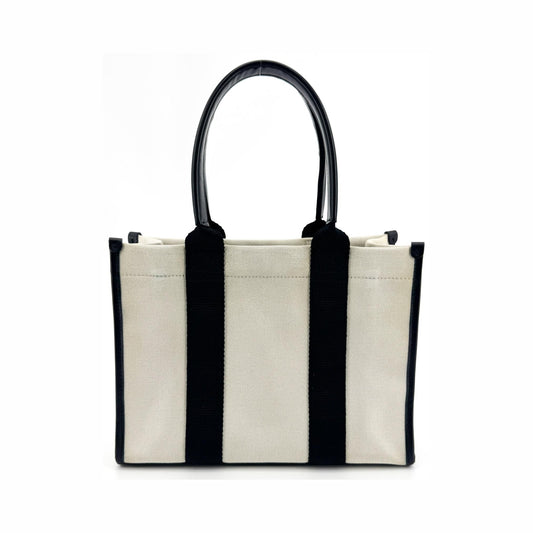Balenciaga Hardware Canvas, Black, Canvas, Tote Bag