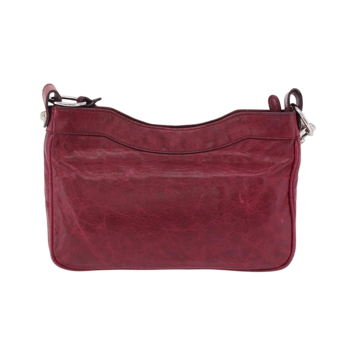 Balenciaga Hip Giant Studs Leather, Red, Leather, Crossbody Bag