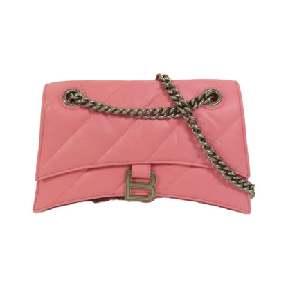 Balenciaga Hourglass Chain Crossbody Bag Leather, Pink, Leather, Crossbody Bag