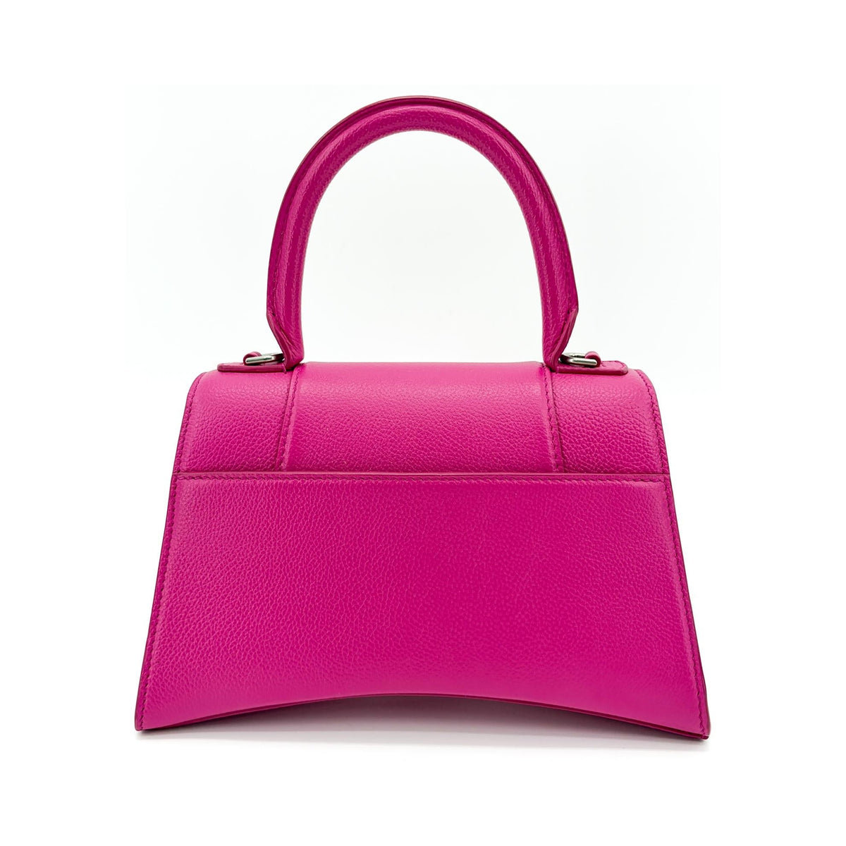 Balenciaga Hourglass Top Handle Leather with Crystals, Pink, Leather, Handbag
