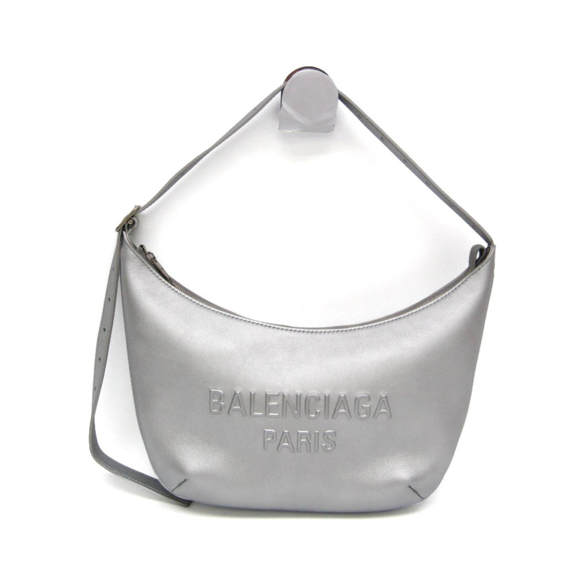 Balenciaga Mary Kate Sling Leather, Silver, Leather, Handbag