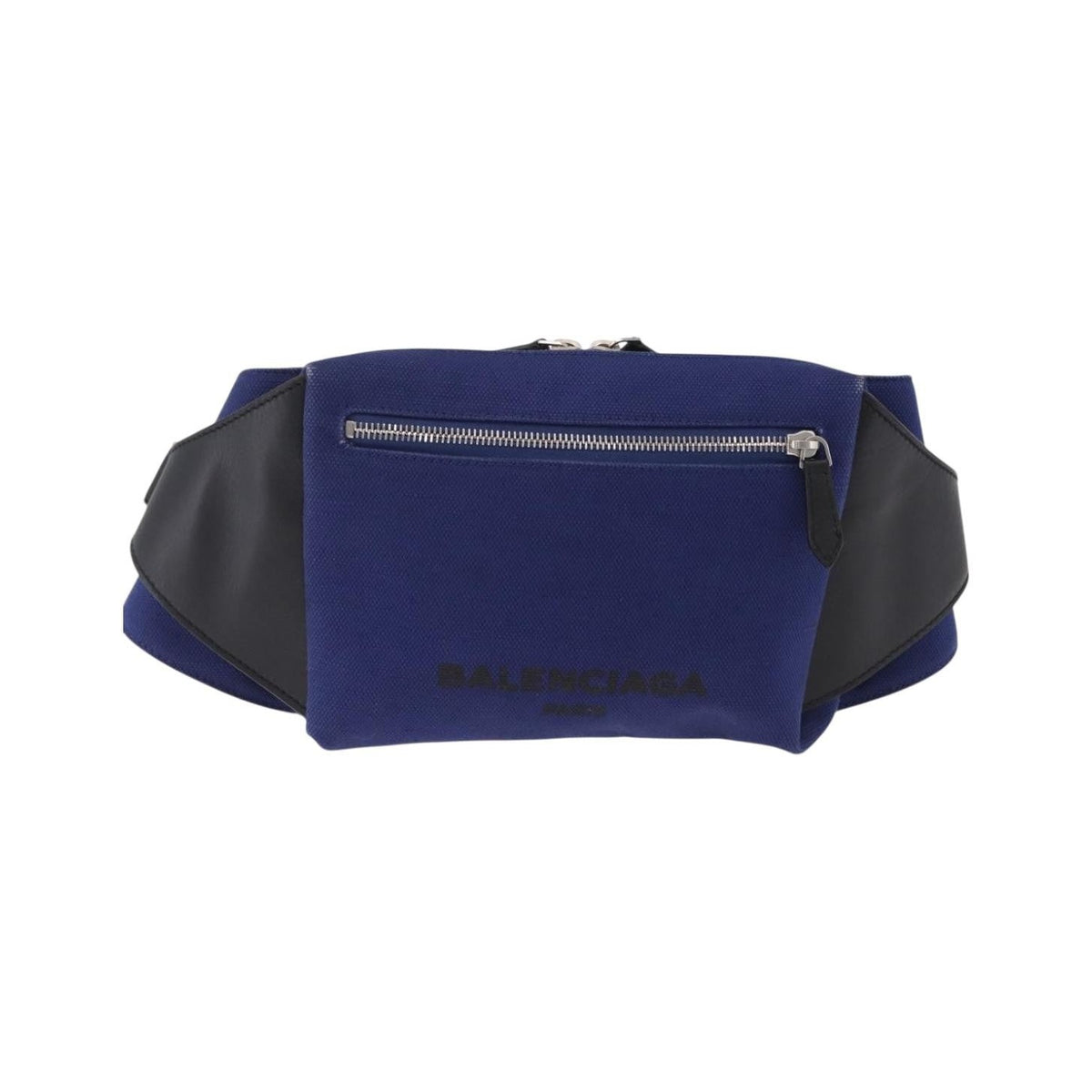 Balenciaga Navy Neo Lift Waist Canvas and Leather, Blue, Canvas, Handbag