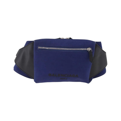 Balenciaga Navy Neo Lift Waist Canvas and Leather, Blue, Canvas, Handbag