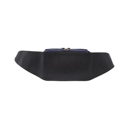 Balenciaga Navy Neo Lift Waist Canvas and Leather, Blue, Canvas, Handbag