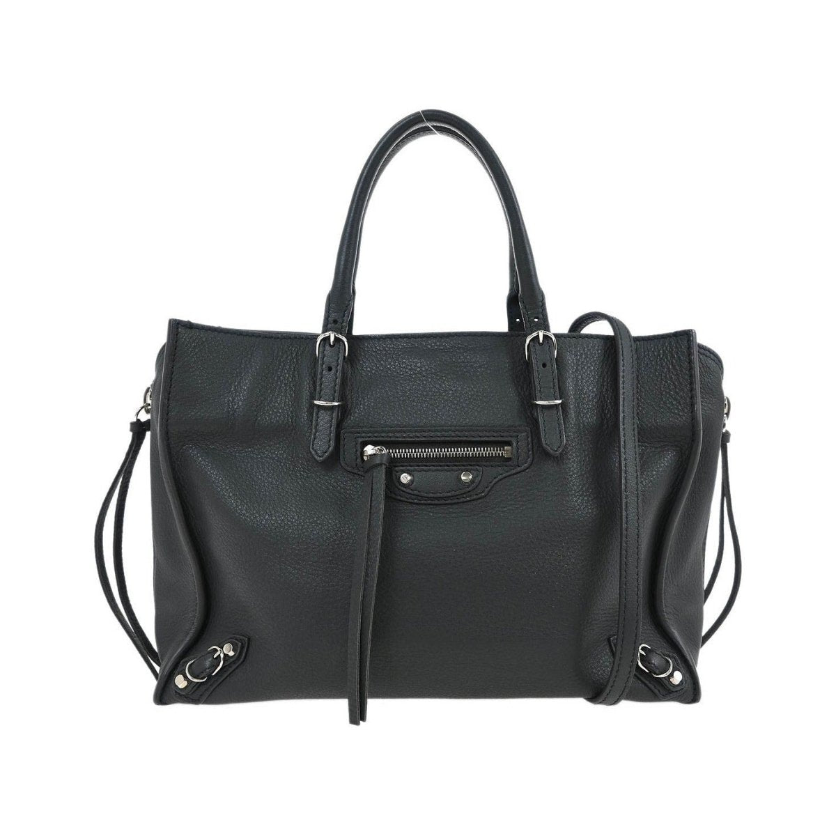 Balenciaga Papier A4 Zip Around Classic Studs - Brandsamsara