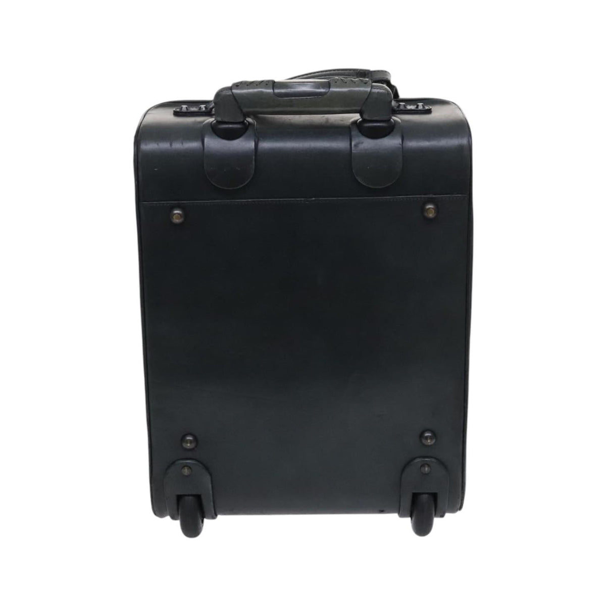 Balenciaga Trolley Rolling Classic Studs Luggage Leather, Khaki, Leather, Travel Bag