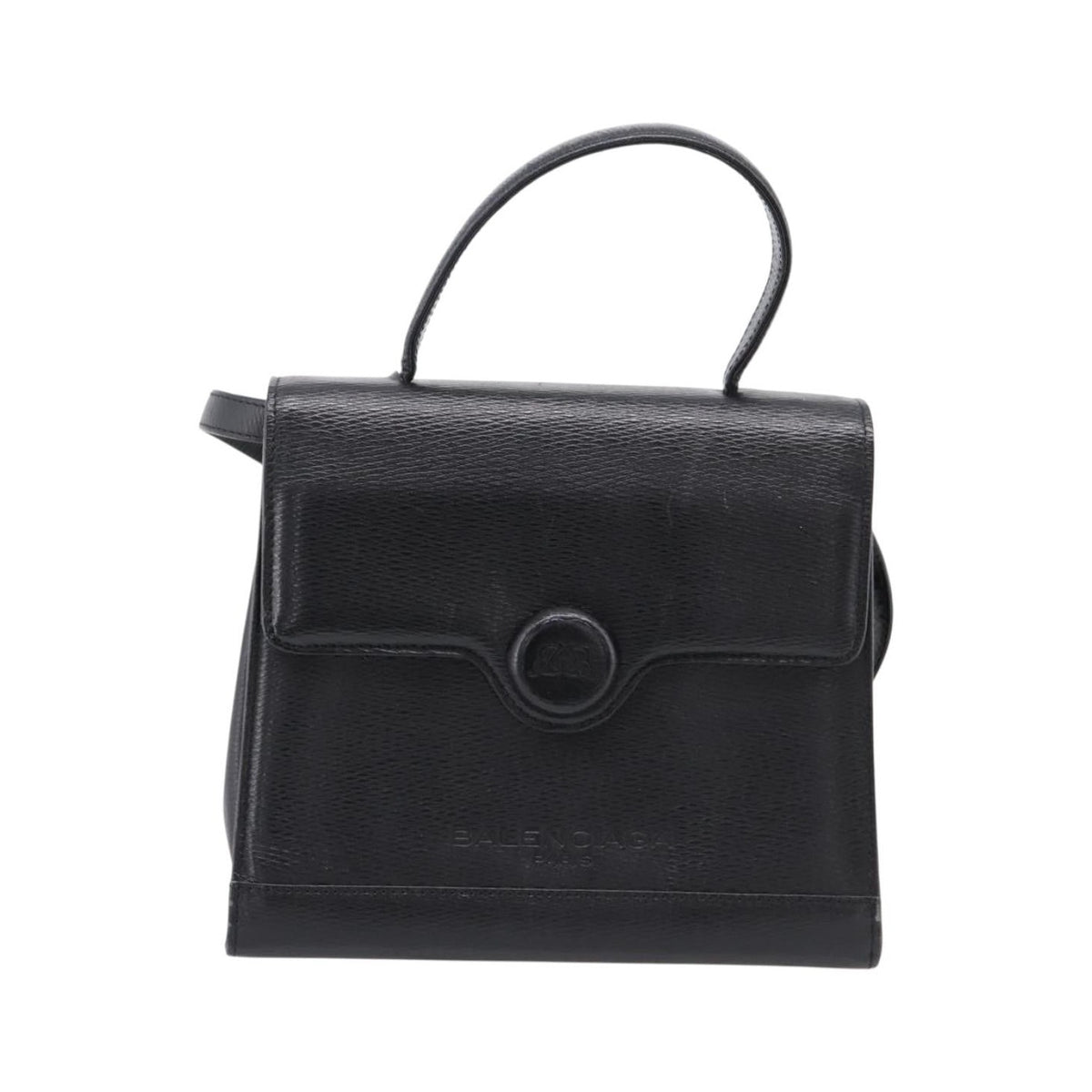 Balenciaga Vintage Leather, Black, Leather, Handbag
