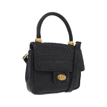 Bally Handbag Leather, Black, Leather, Handbag