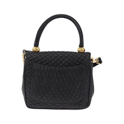 Bally Handbag Leather, Black, Leather, Handbag