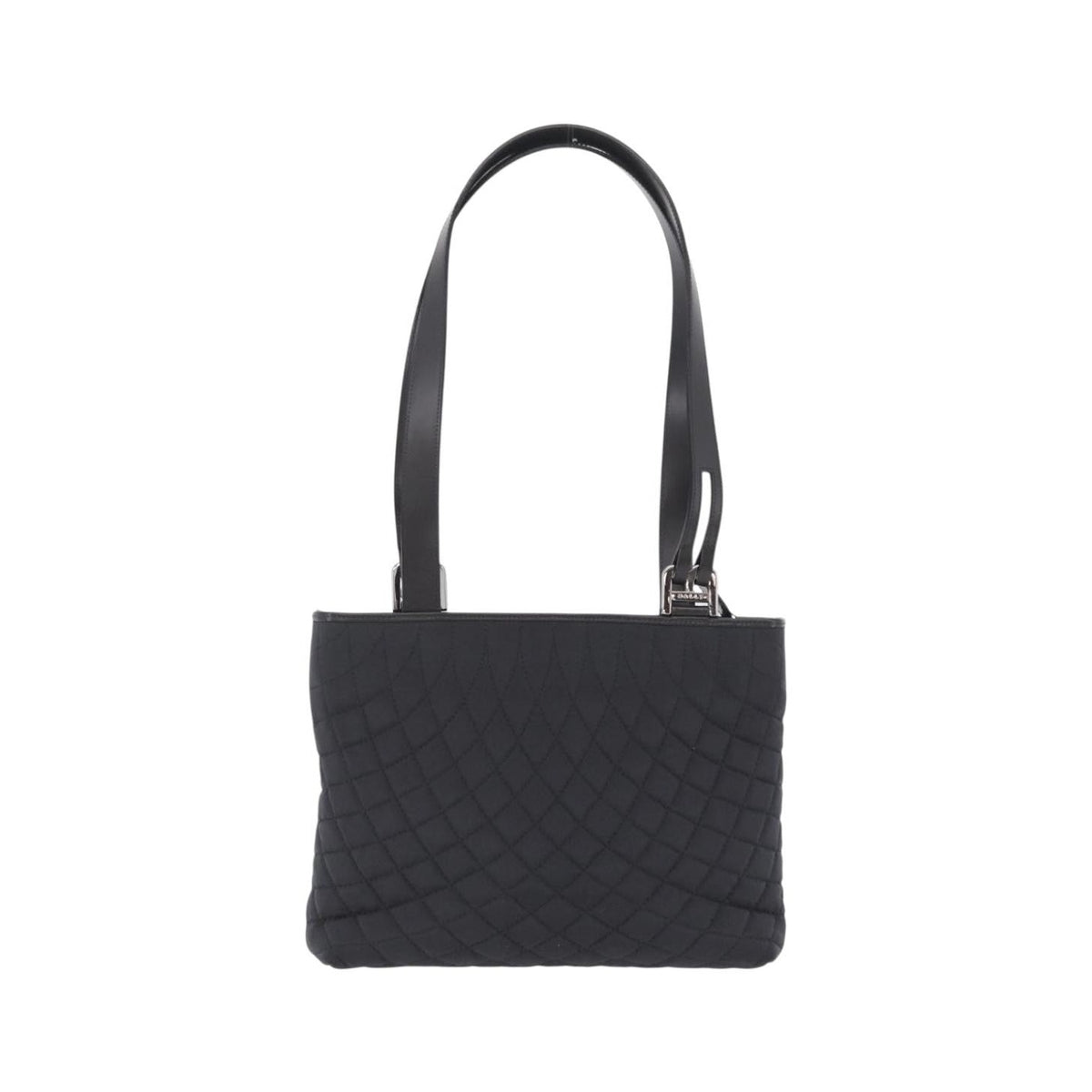 Bally Handbag Quilted Nylon, Black, Nylon, Handbag