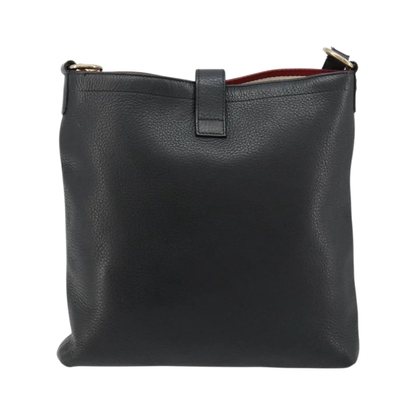 Bally Vintage Leather, Black, Leather, Shoulder Bag