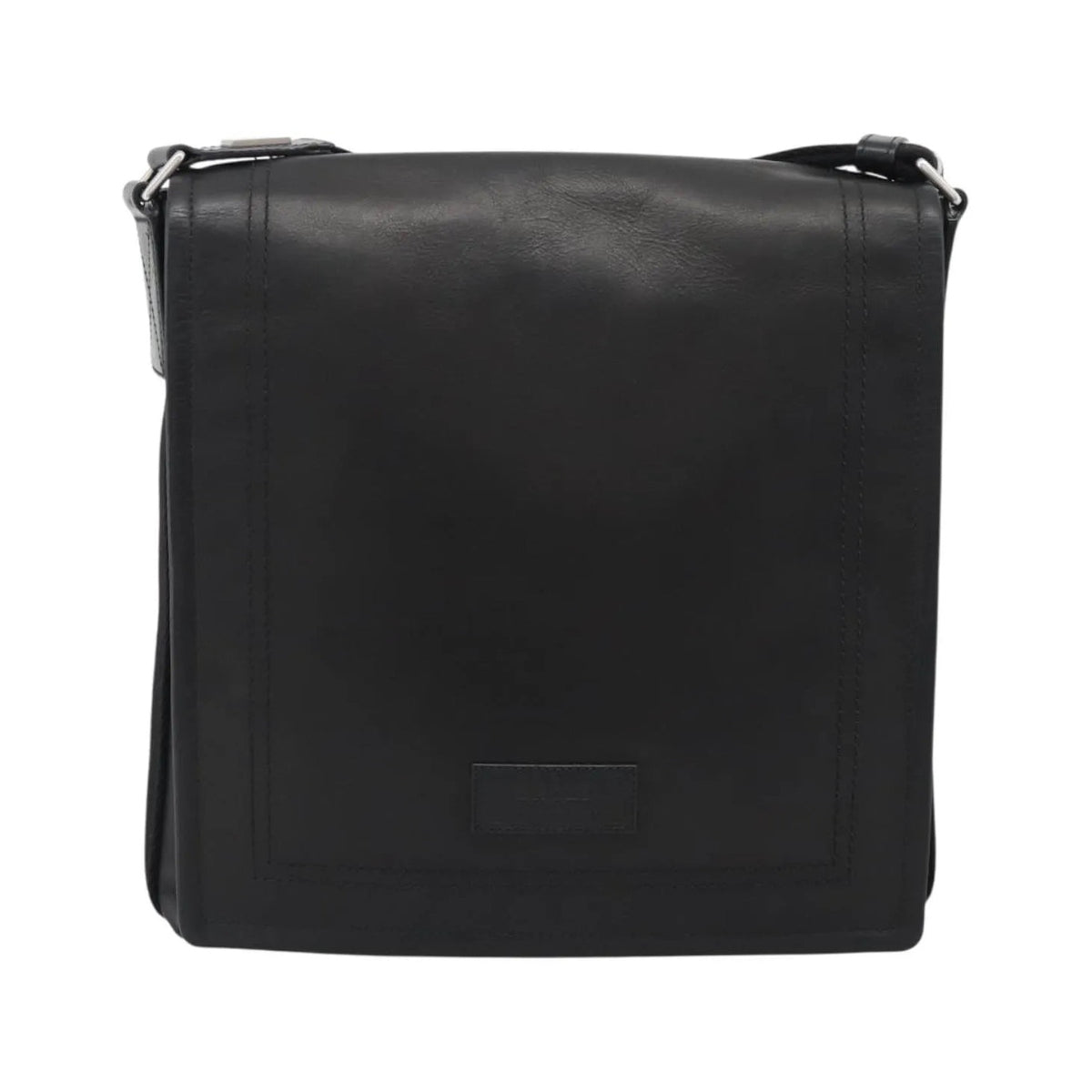 Bally Vintage Leather, Black, Leather, Shoulder Bag